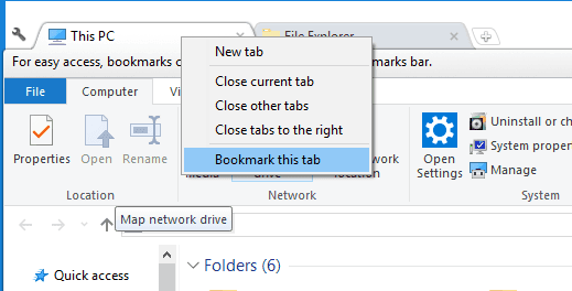 Tạo bookmark trên Explorer thật tiện ích bằng phần mềm Clover