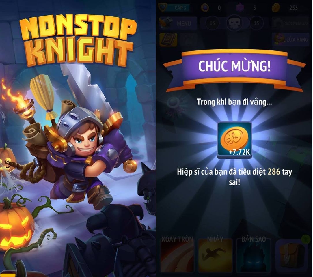 Hình ảnh trong game Nonstop Knight - Hiệp sĩ không ngừng nghỉ tại HieuMobile
