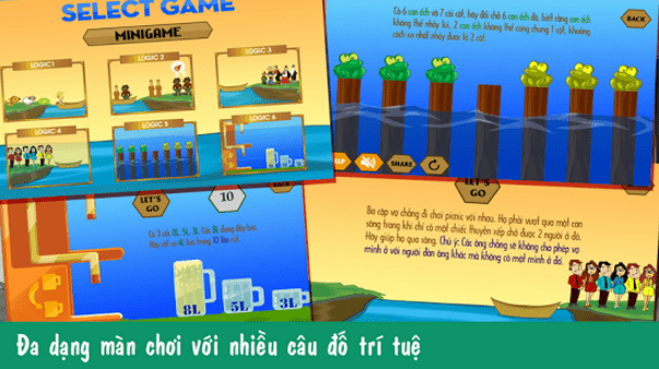 Hình ảnh trong game Qua Sông IQ - Giải đố mẹo xoắn cả não tại HieuMobile