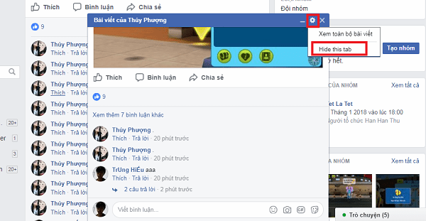 Hình ảnh mzXMS3R của Cách tắt bảng thông báo khi có người bình luận trên Facebook tại HieuMobile