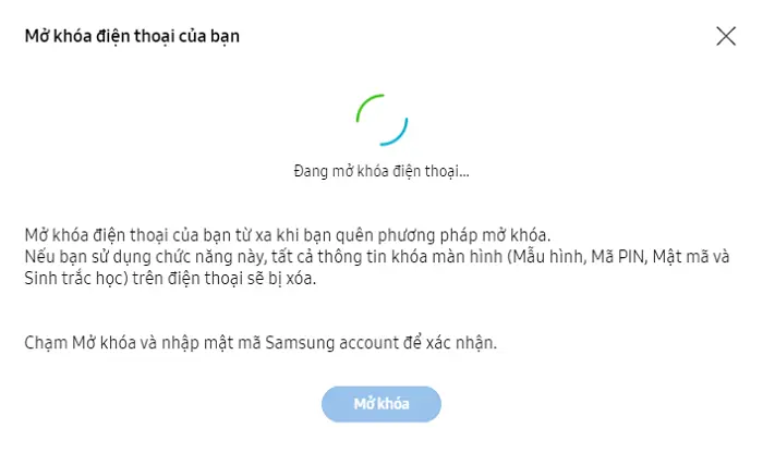 Mẹo mở khóa màn hình Samsung khi quên mật khẩu không mất dữ liệu