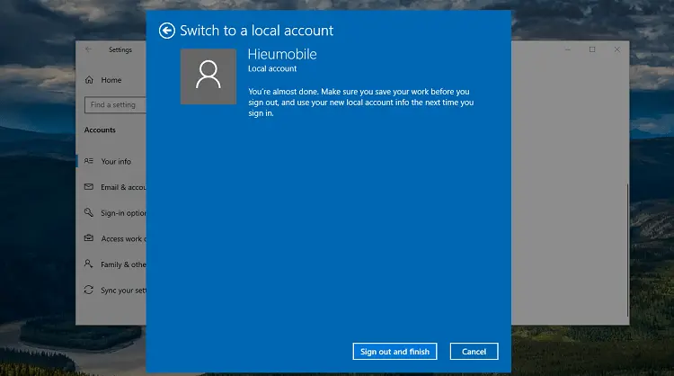 Gỡ tài khoản Microsoft ra khỏi máy tính để không bị yêu cầu đăng nhập mật khẩu